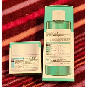 essenHERB Pure Tea Tree Melaleuca Leaf Cleansing Water 200ml + Cream 50ml